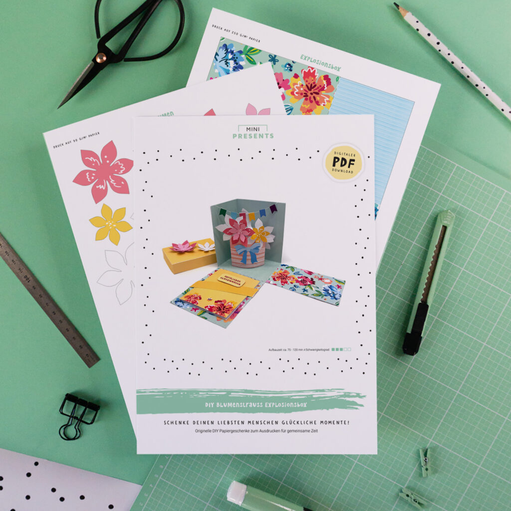 Bastelanleitung Explosionsbox selber machen