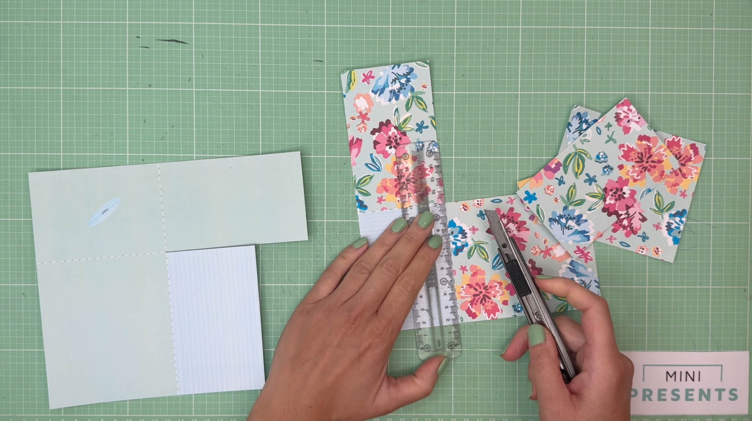 Bastelanleitung Blumen Explosionsbox