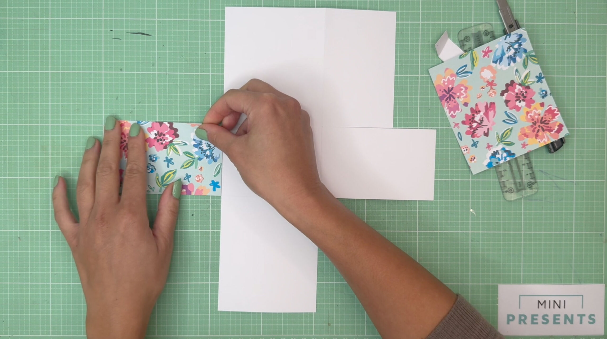 Bastelanleitung Blumen Explosionsbox