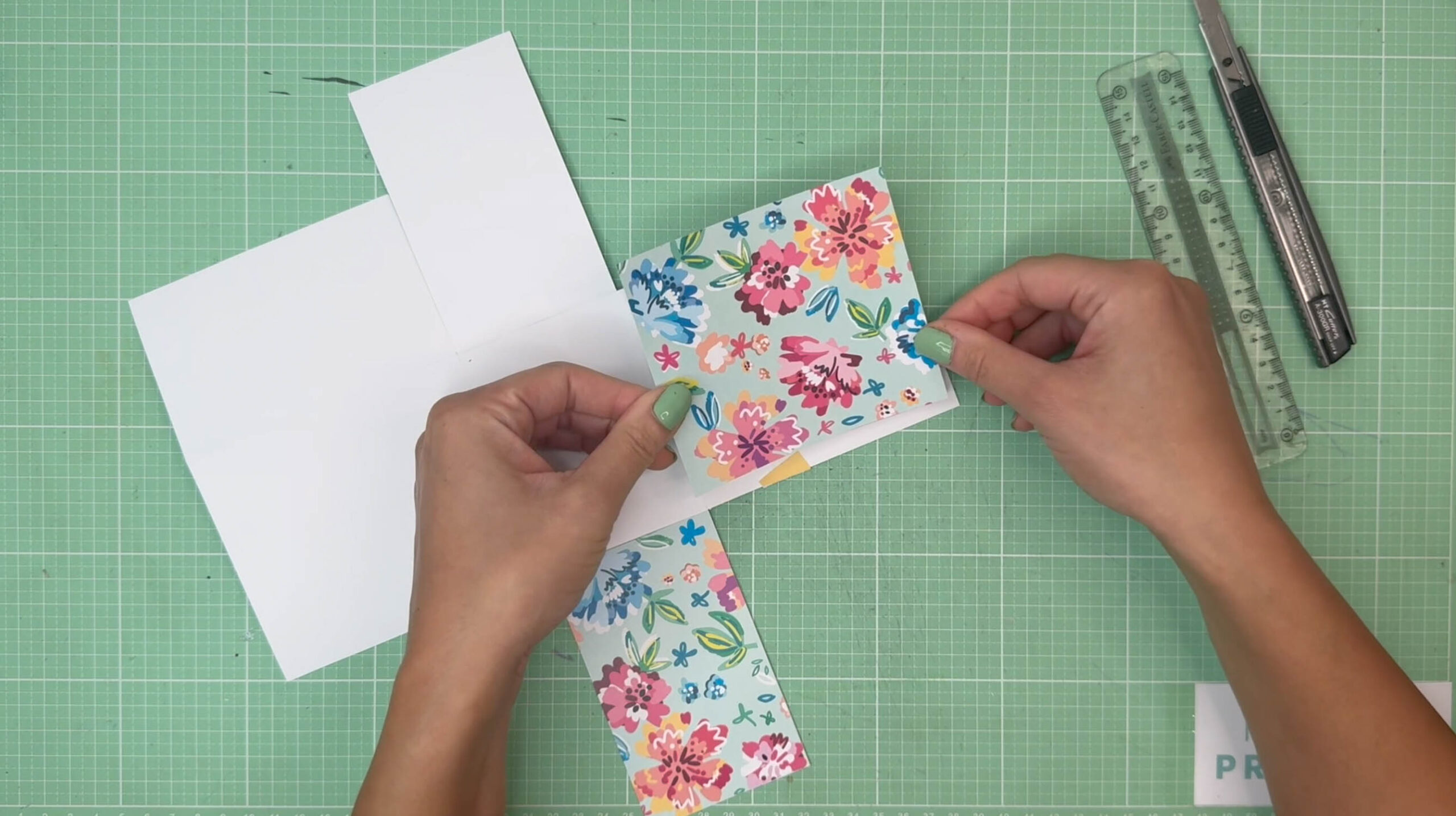 Bastelanleitung Blumen Explosionsbox