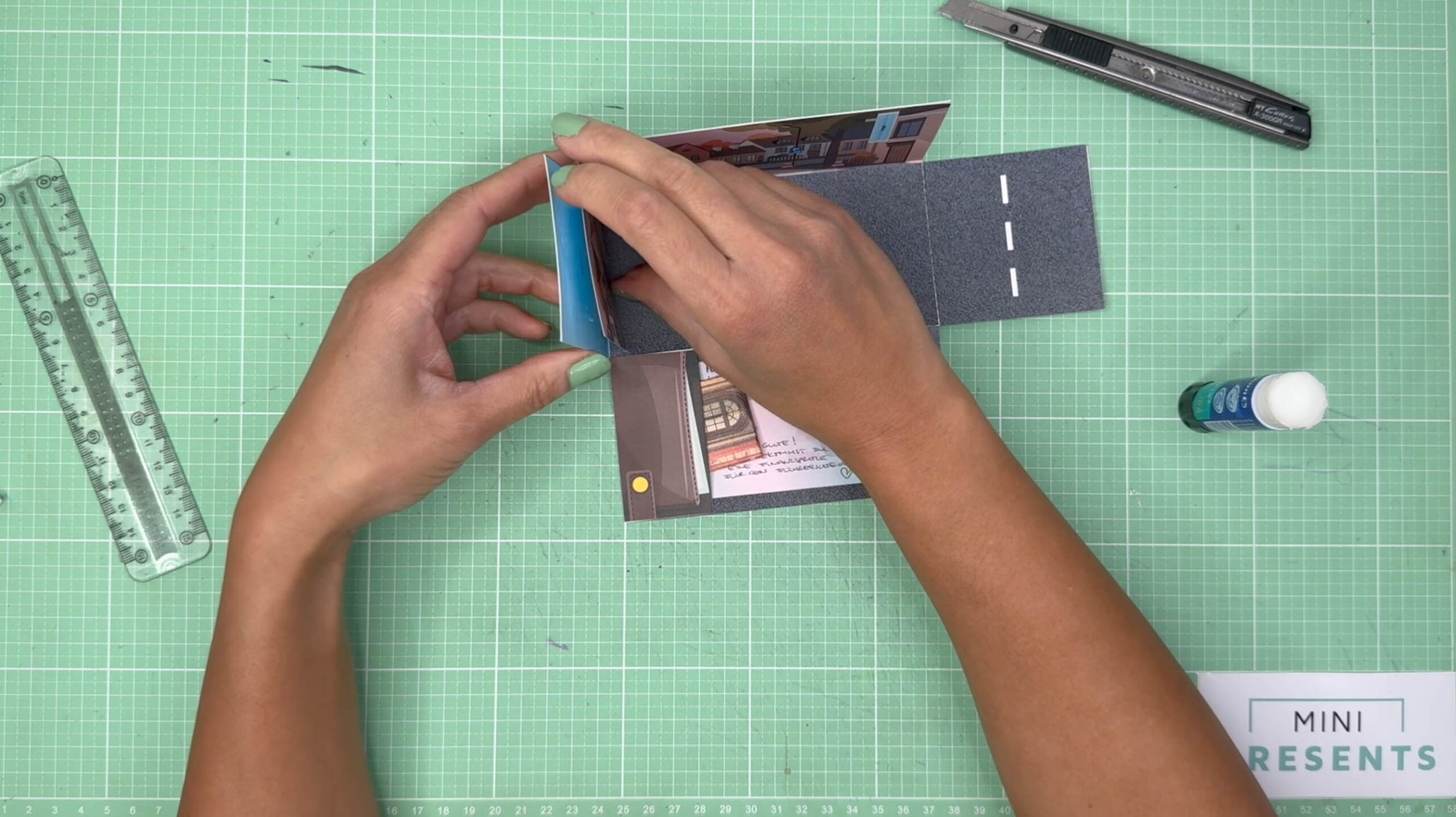 Bastelanleitung Führerschein Geldgeschenk Explosionsbox basteln