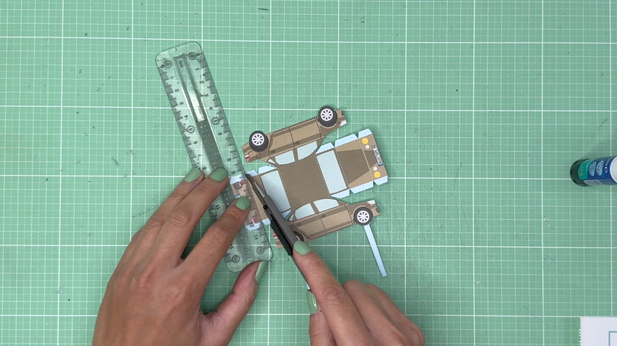 Bastelanleitung Führerschein Geldgeschenk Explosionsbox basteln