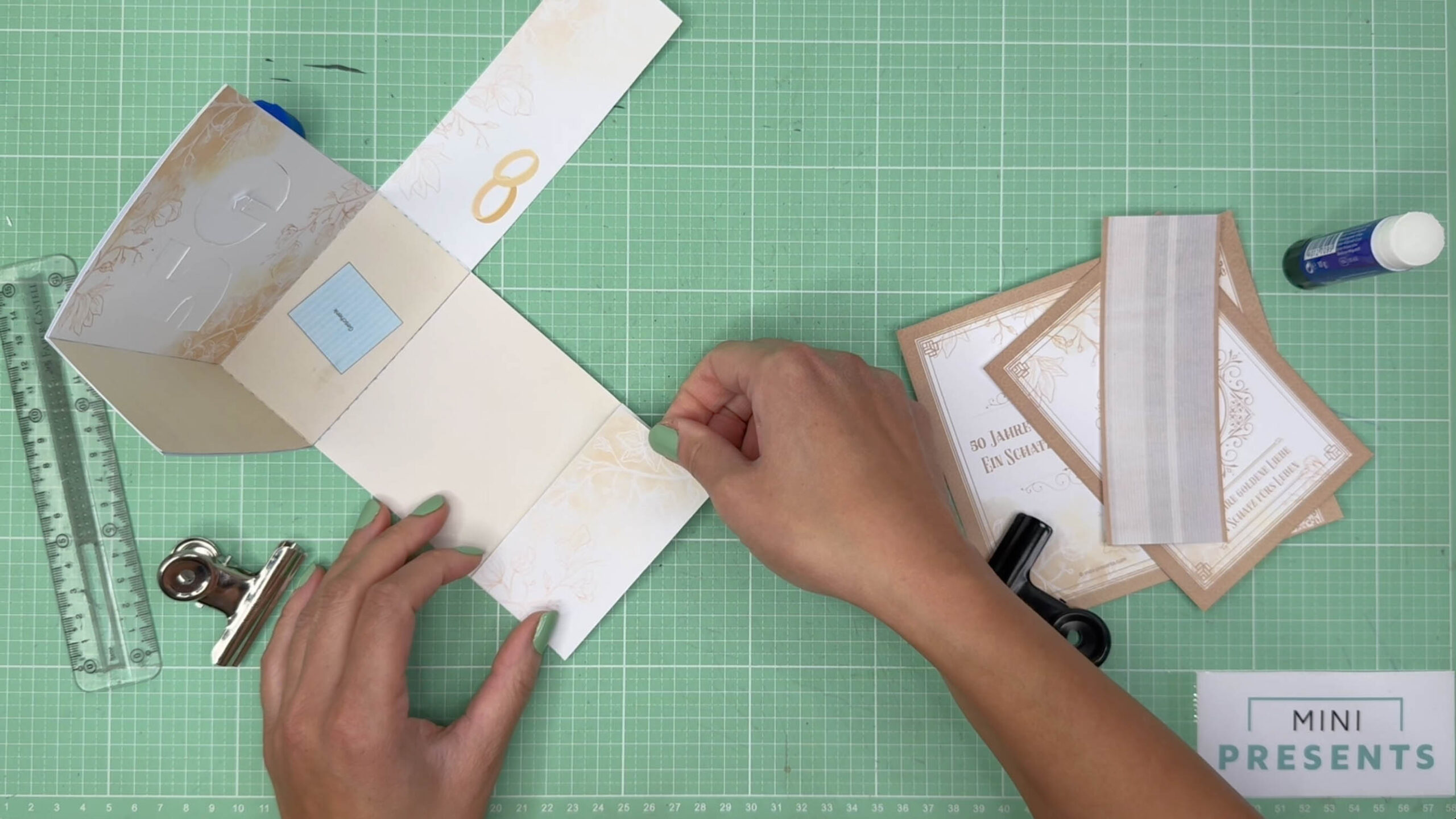 Geschenk Silberhochzeit basteln