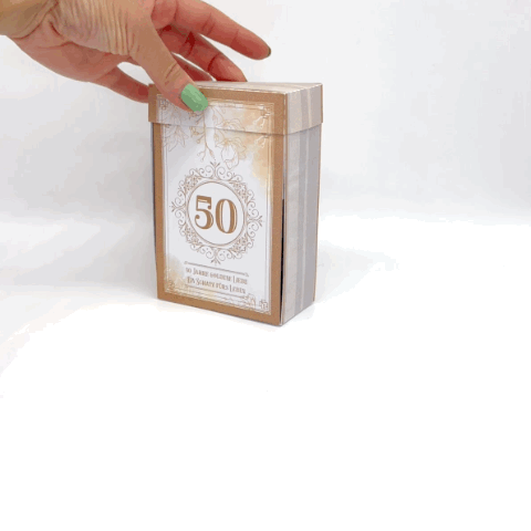 Geldgeschenk zur Goldhochzeit oder Silberhochzeit basteln