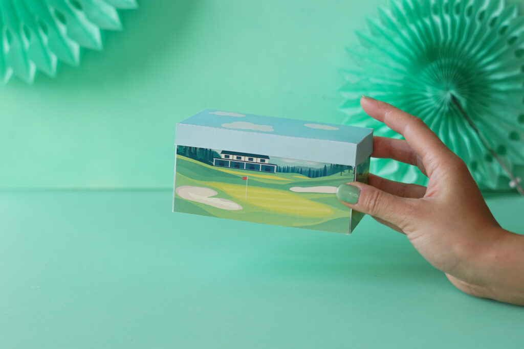 Minigolf Gutschein basteln