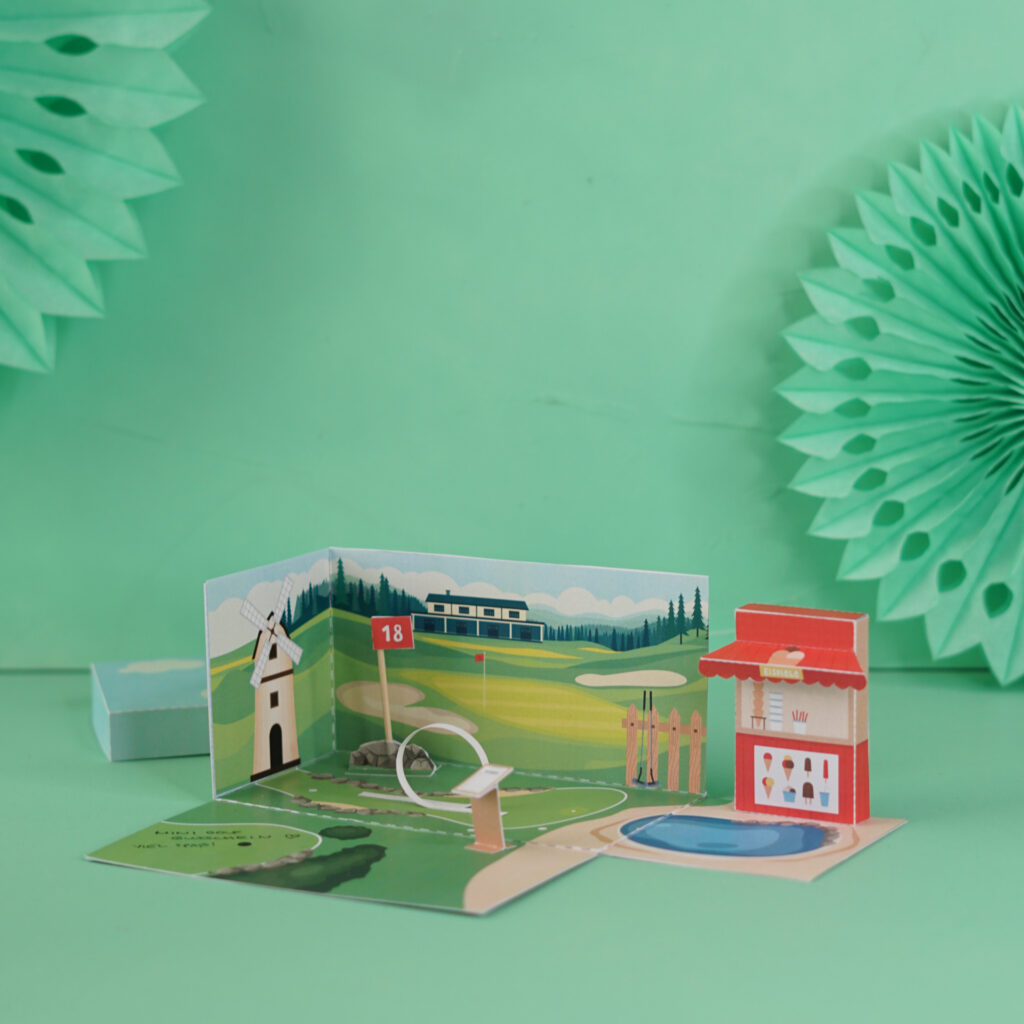 Minigolf Gutschein basteln