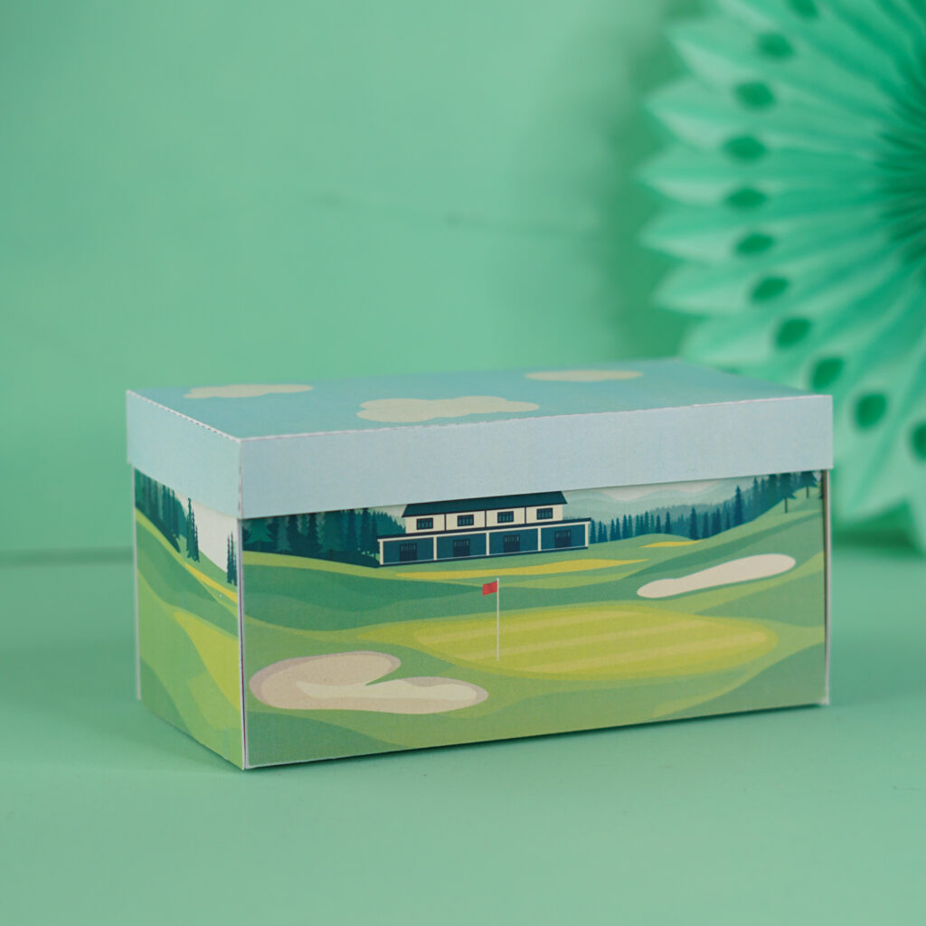 Geldgeschenk Minigolf Explosionsbox