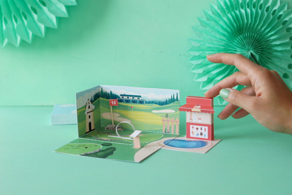 Minigolf Gutschein basteln