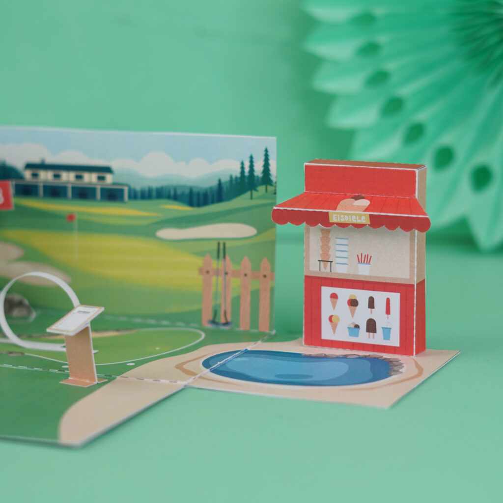Minigolf Gutschein basteln