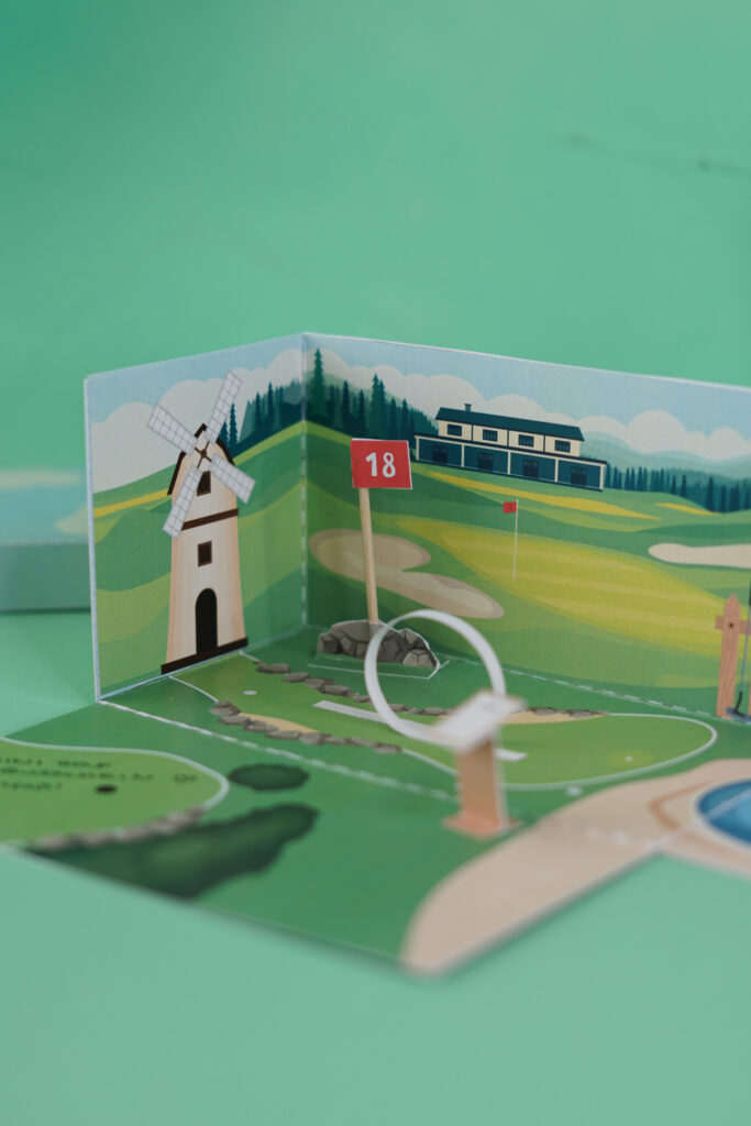 Geldgeschenk Minigolf Explosionsbox