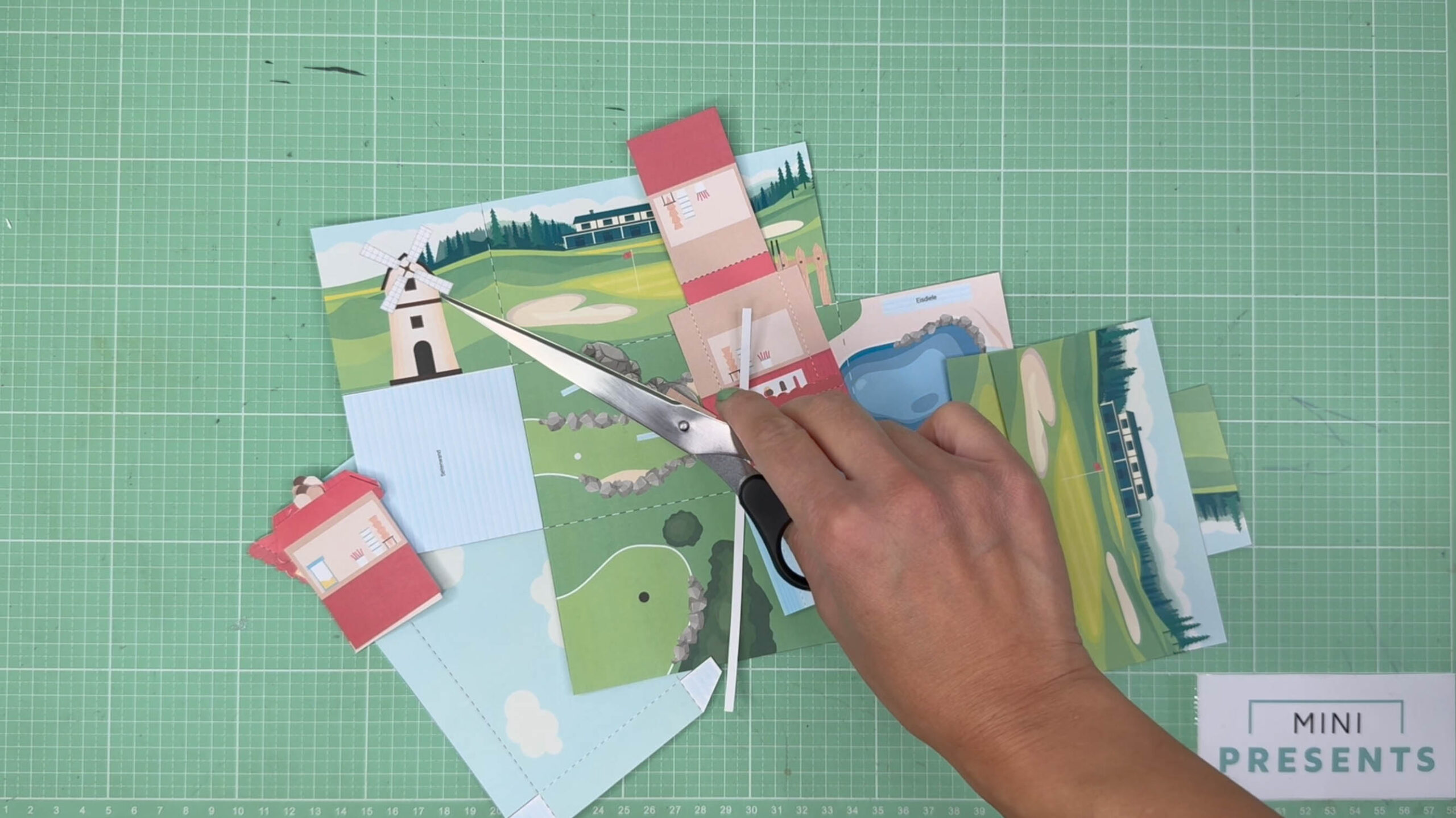 Minigolf Gutschein basteln Anleitung