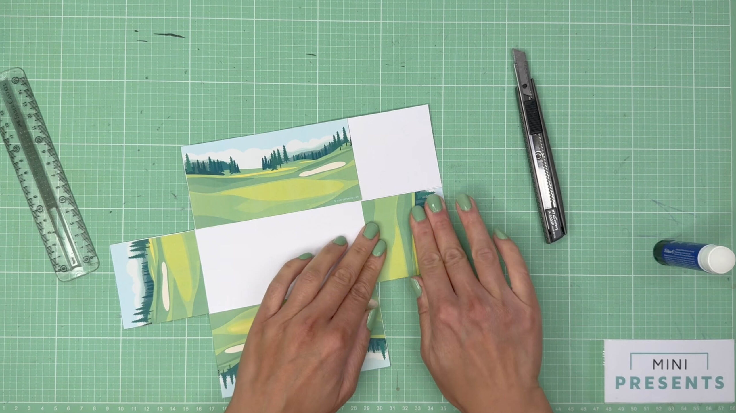 Minigolf Gutschein originell verpacken