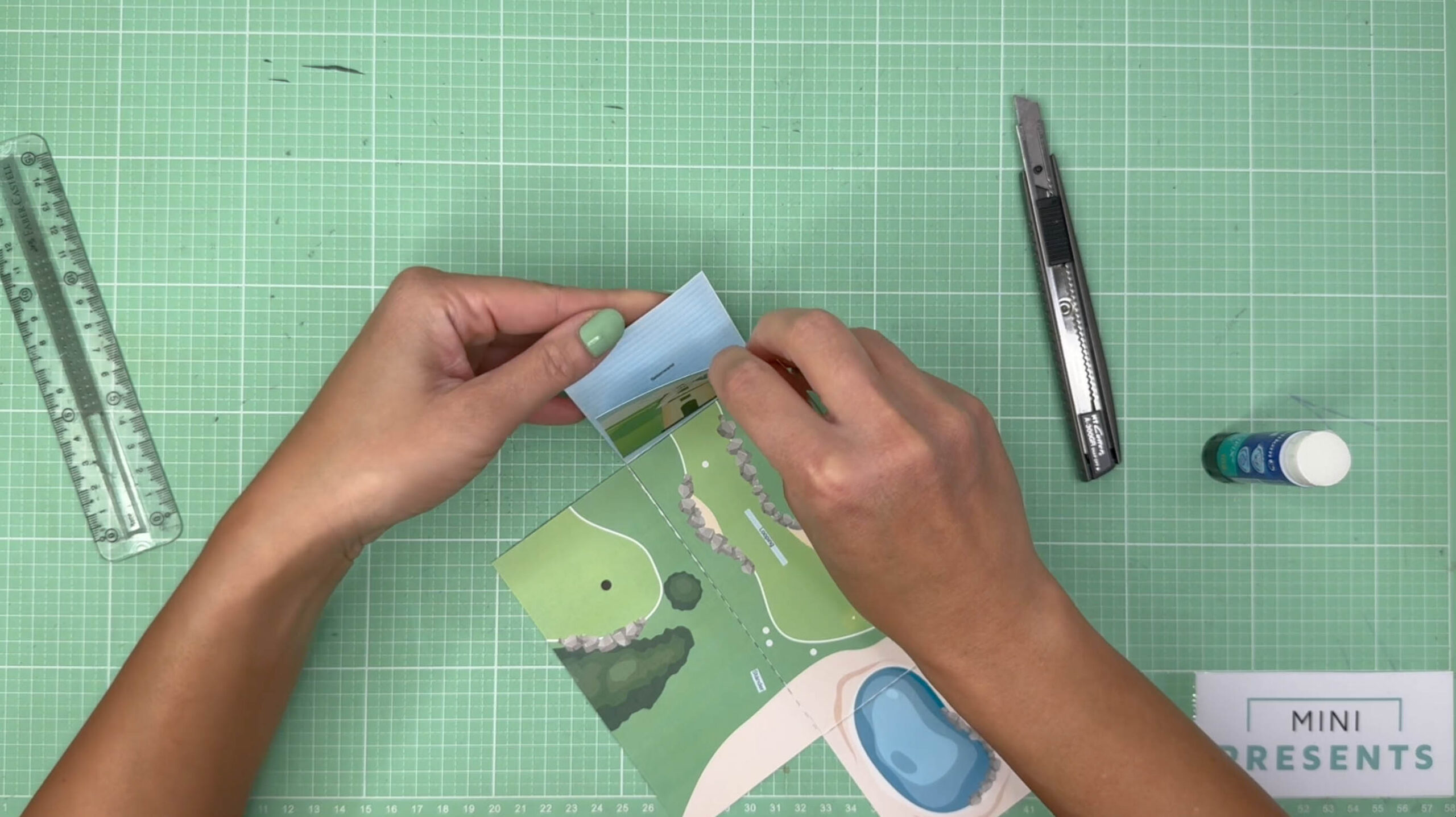 Minigolf Gutschein basteln Anleitung