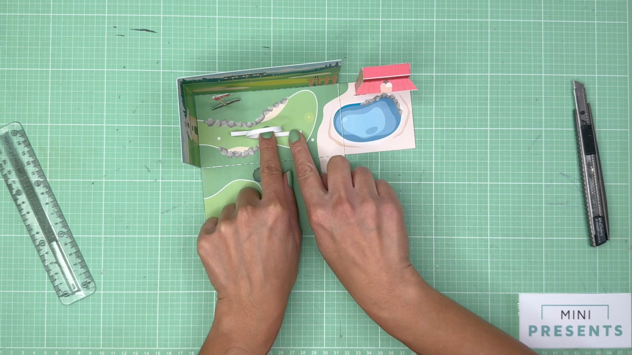 Minigolf Gutschein basteln Anleitung