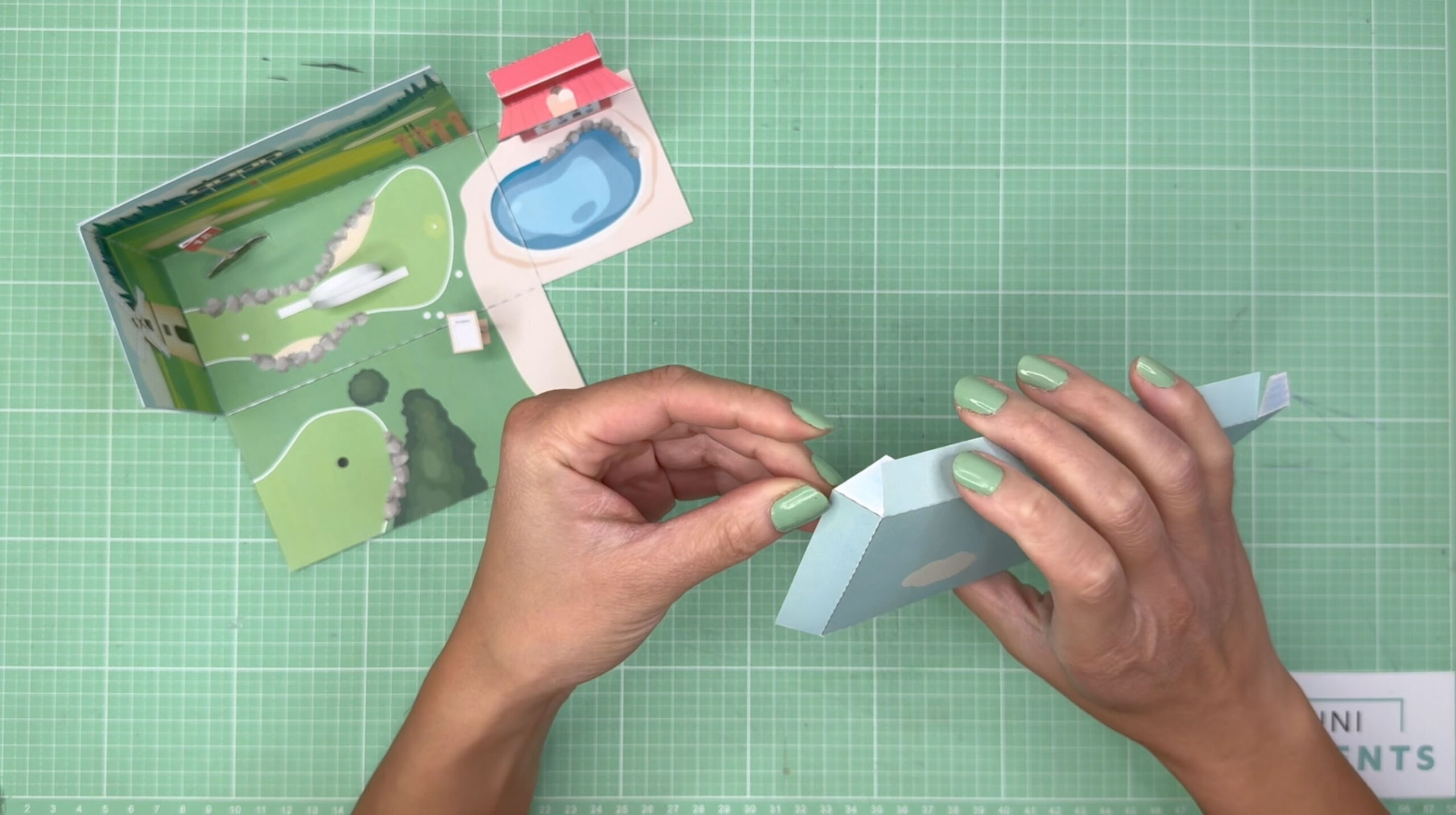 Minigolf Gutschein basteln Anleitung