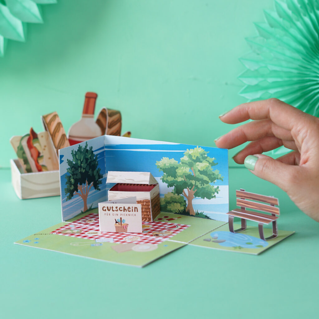 Picknick Gutschein basteln
