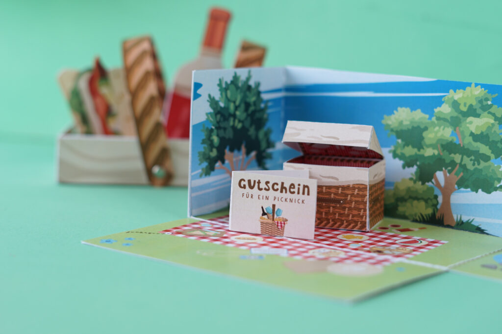 Picknick Gutschein basteln