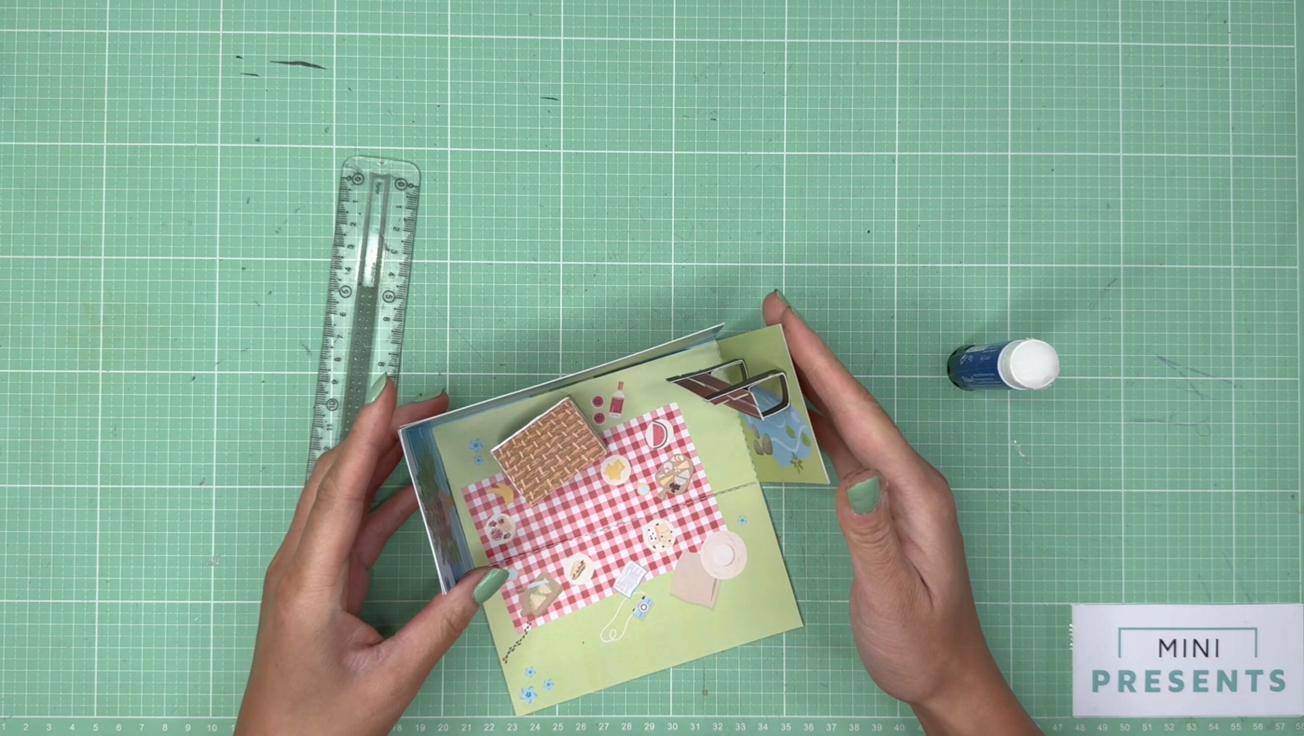 Picknick Explosionsbox selber machen