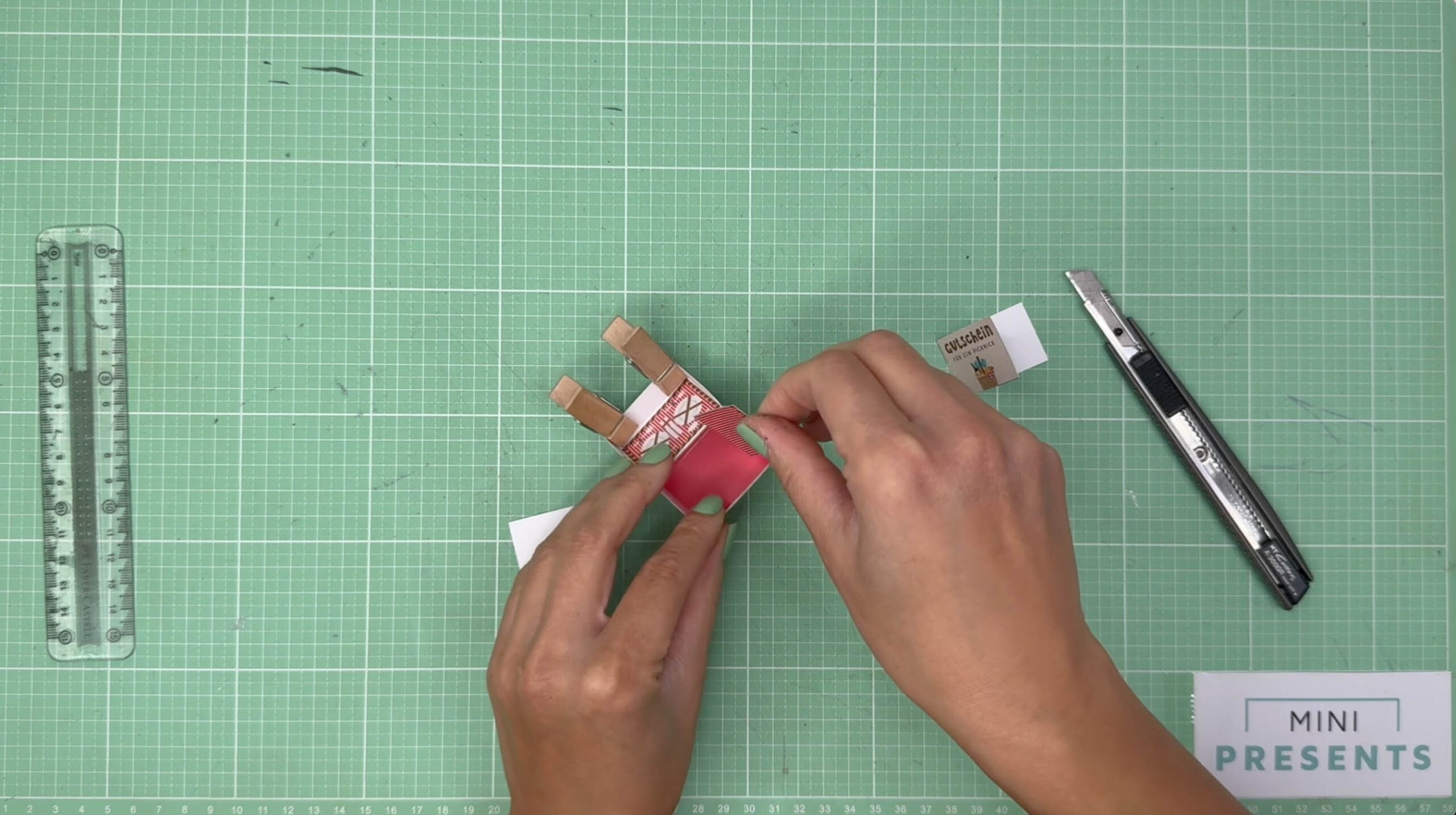 Picknick Gutschein Bastelvorlage