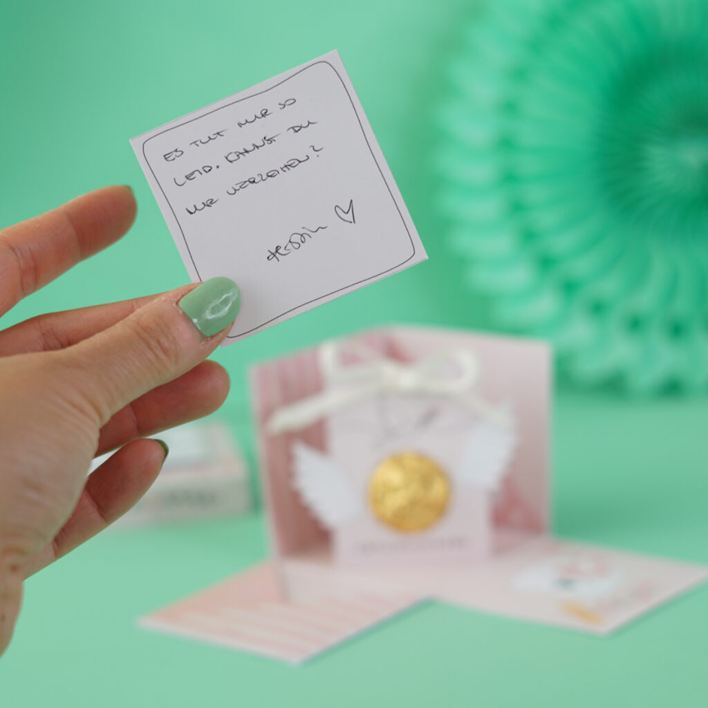 Wiedergutmachung Geschenk basteln