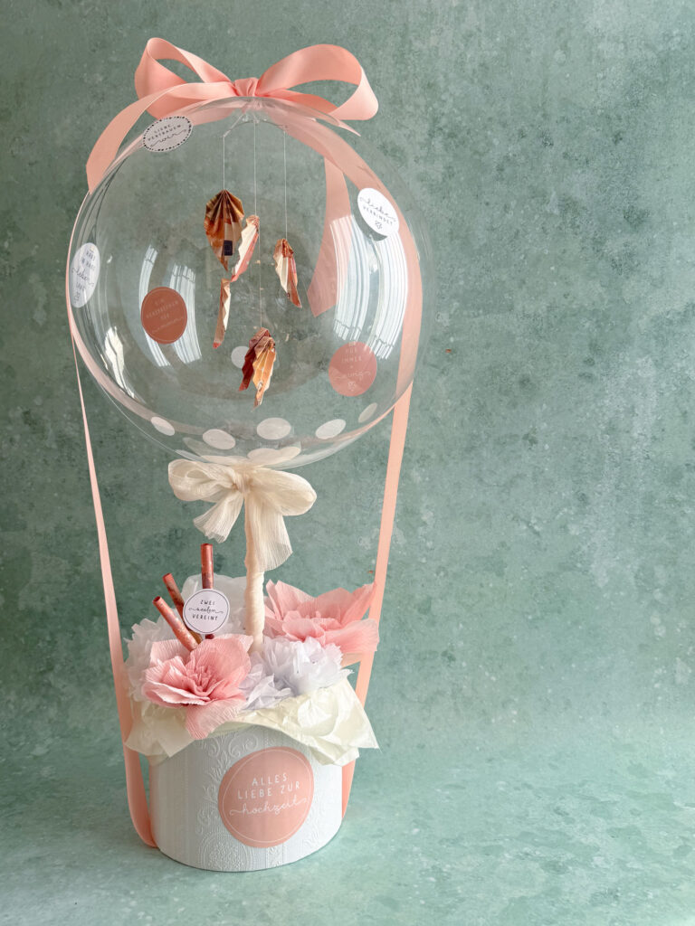 DIY Ballon-Box für Hochzeits-Geldgeschenke