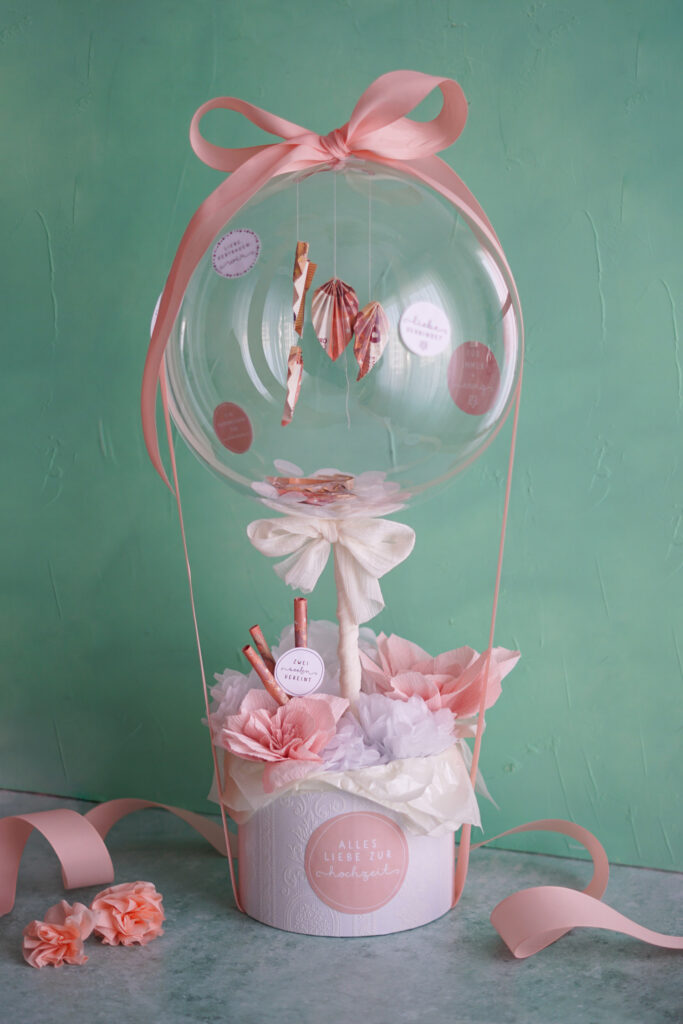 DIY Ballon-Box für Hochzeits-Geldgeschenke