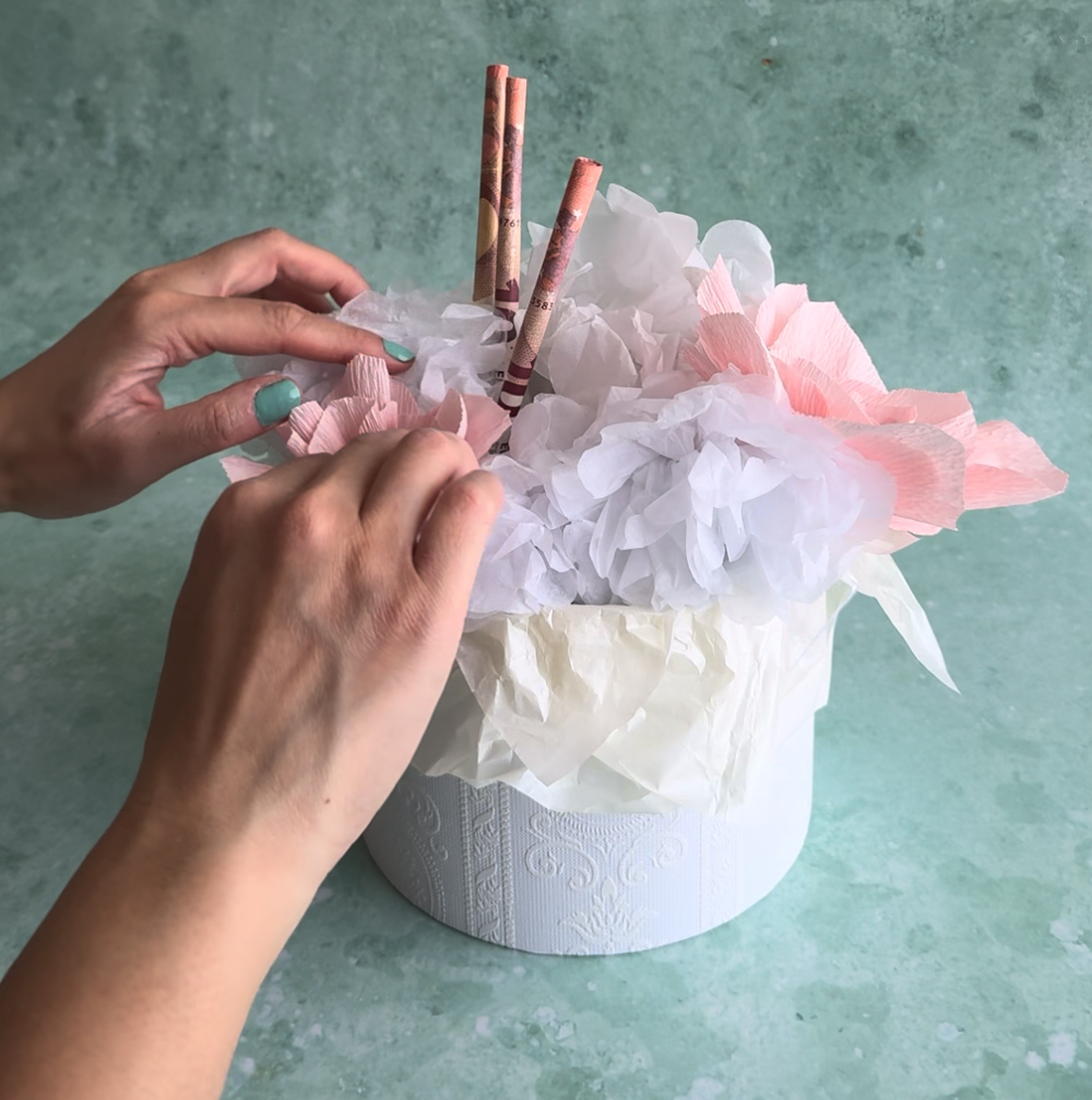 Geldgeschenk für Hochzeit basteln