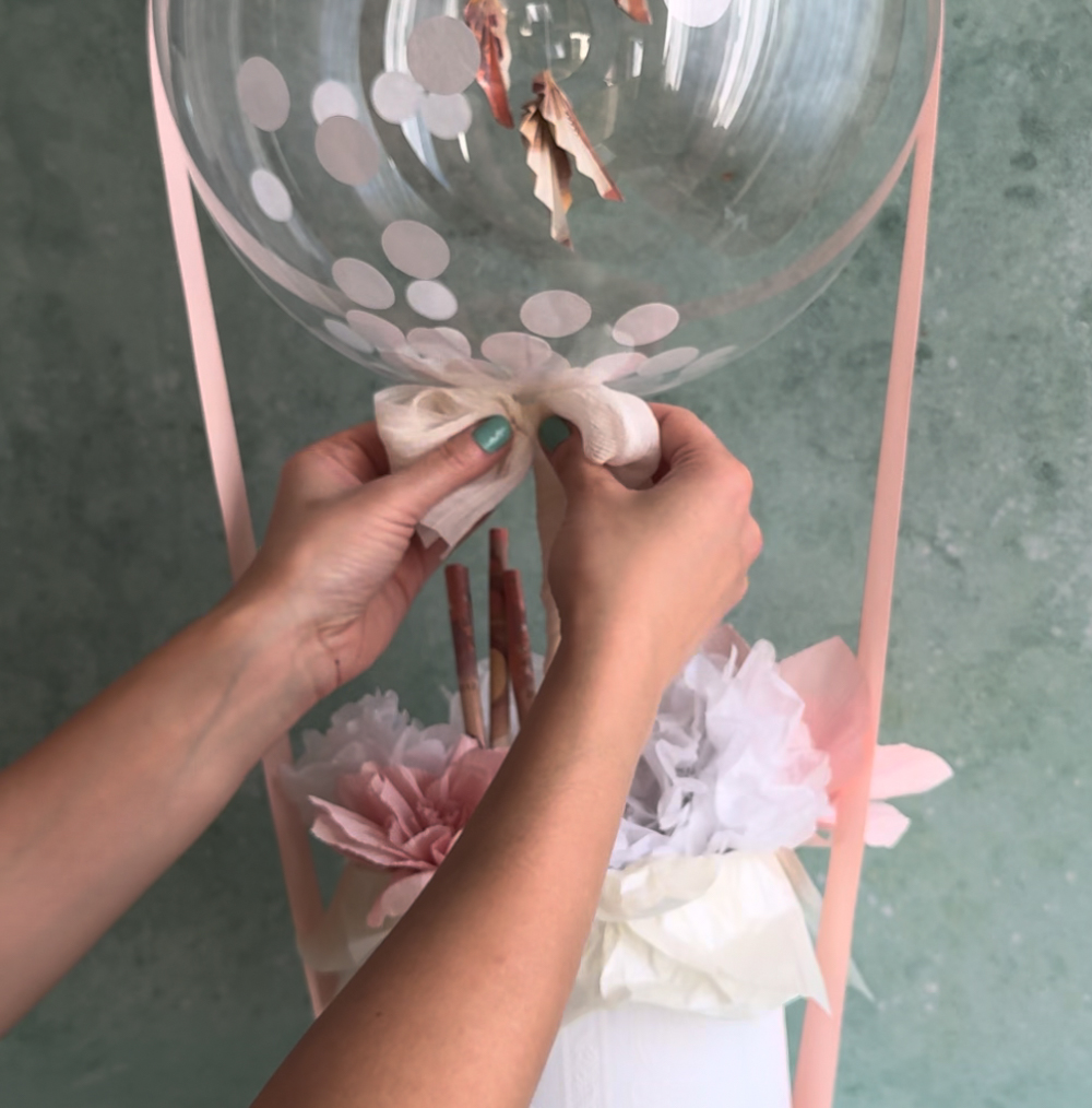 Geldgeschenk Luftballon Hochzeit basteln