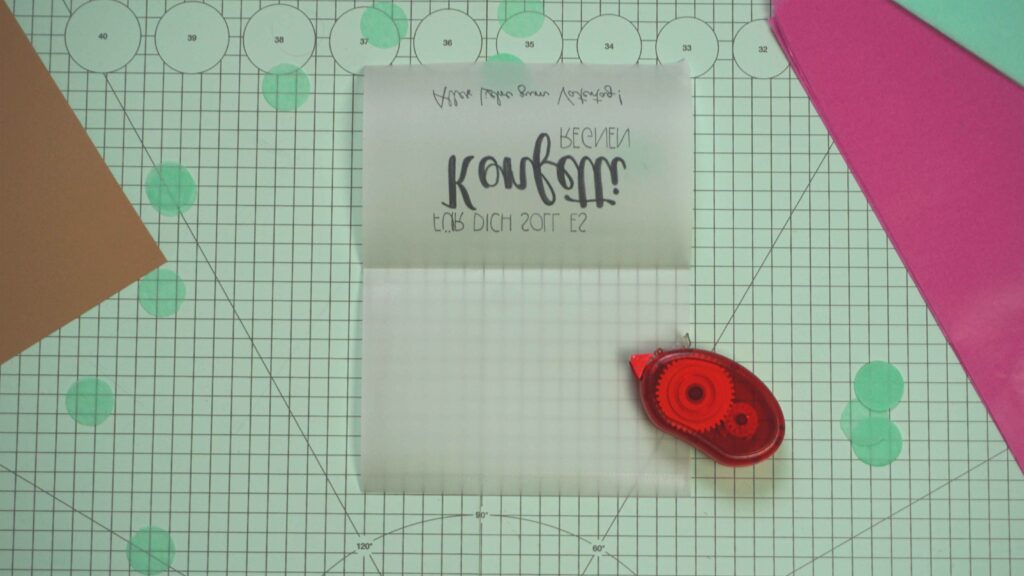 Konfetti Karte selber basteln