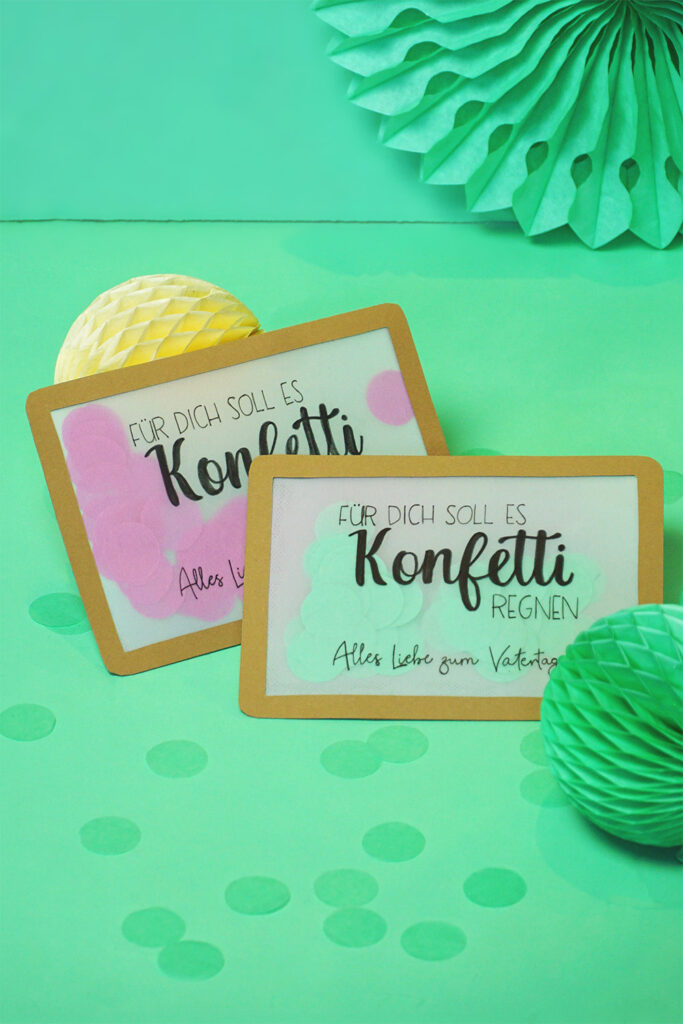 Muttertag- und Vatertagskarte basteln