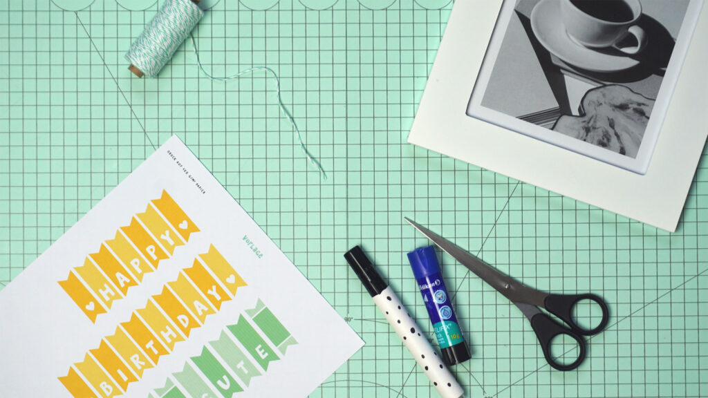 Material für Mini-Girlanden DIY