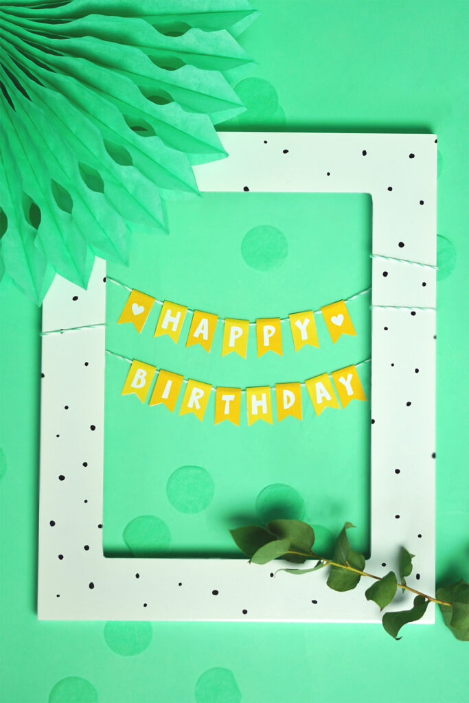 DIY Mini-Girlande zum Geburtstag