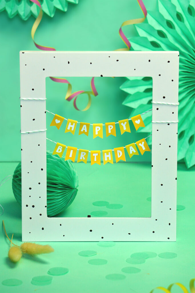 DIY Mini-Girlande zum Geburtstag