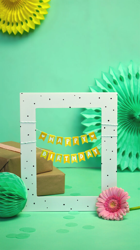 DIY Mini-Girlande zum Geburtstag