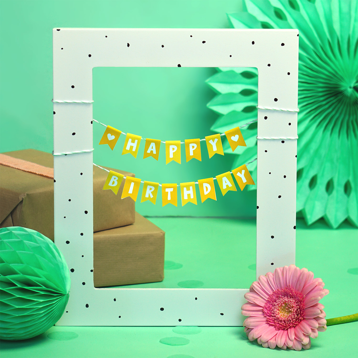 DIY Mini-Girlande zum Geburtstag
