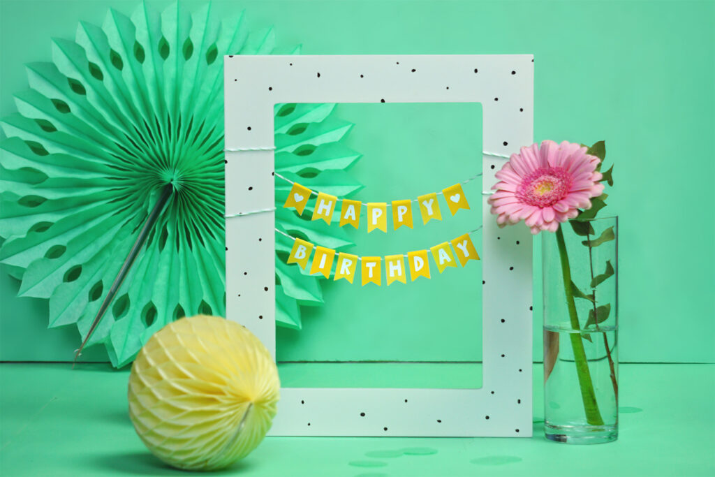 DIY Mini-Girlande zum Geburtstag