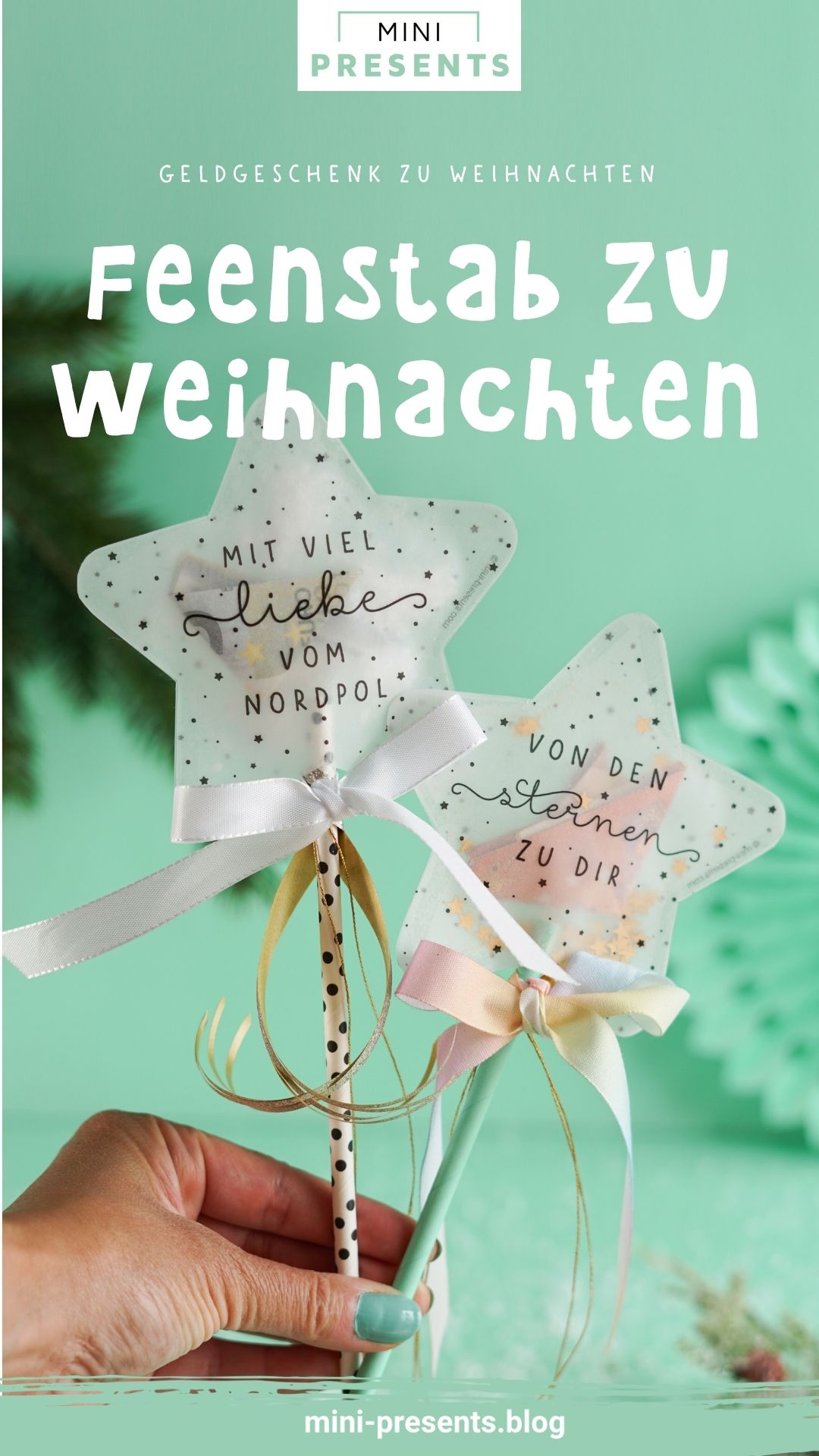 Feenstab Geldgeschenk zu Weihnachten
