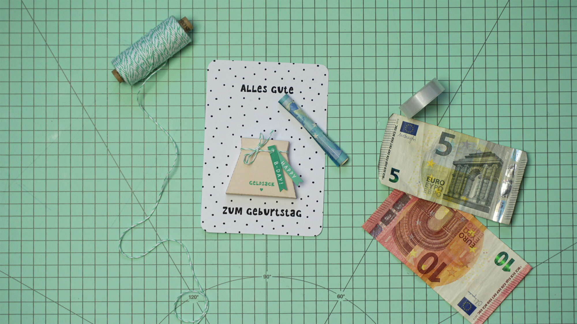 DIY Geldgeschenk Karte