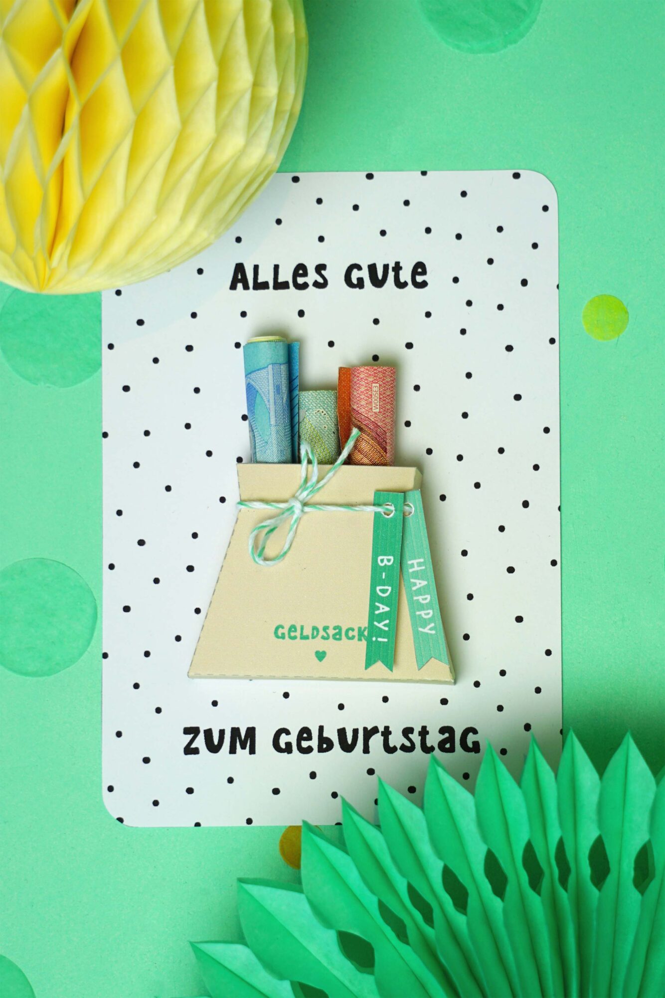 DIY Geldgeschenk Geldsack
