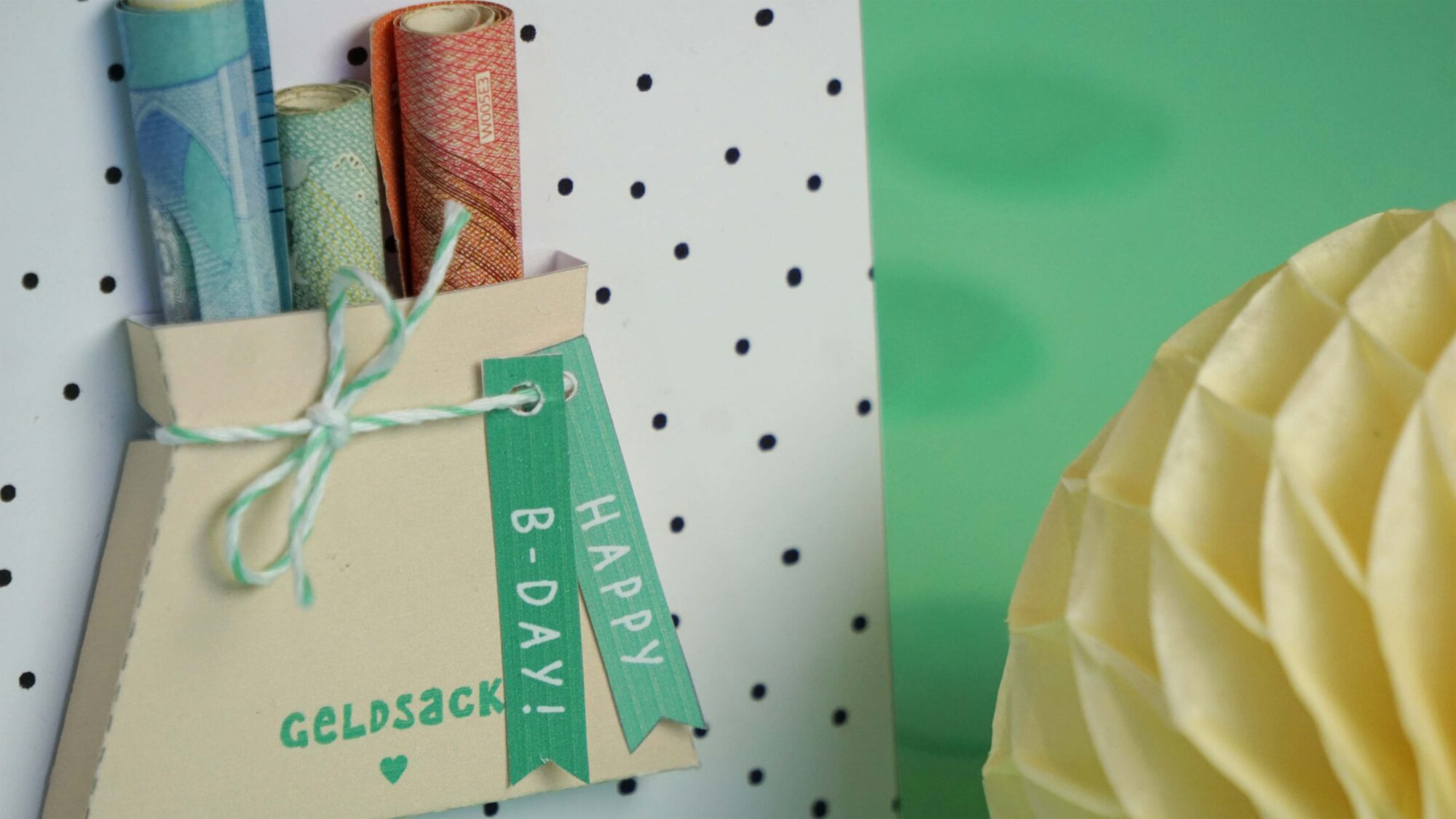 DIY Geldgeschenk Geldsack